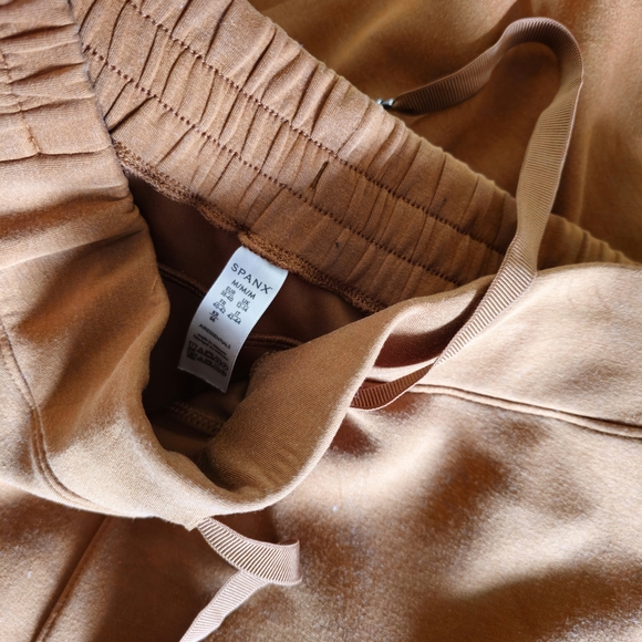 SPANX Brown Wide Leg Pants PETITE M - Picture 6 of 6